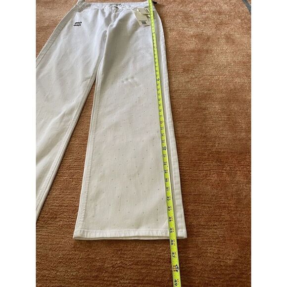 Esparanto Women’s Size L Jeans Bedazzled White European Designer New With Tag - Picture 5 of 9